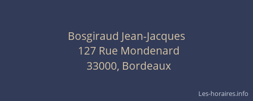 Bosgiraud Jean-Jacques