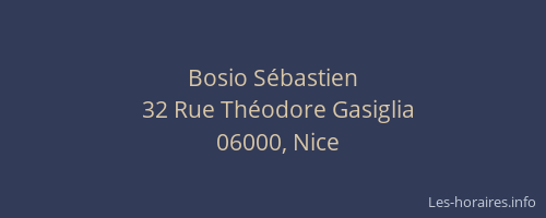 Bosio Sébastien