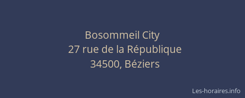 Bosommeil City