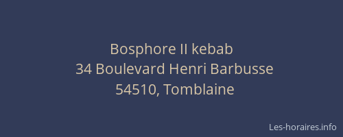 Bosphore II kebab