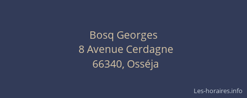 Bosq Georges