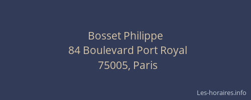 Bosset Philippe