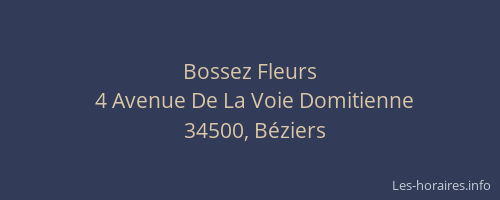Bossez Fleurs
