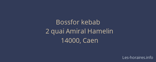 Bossfor kebab