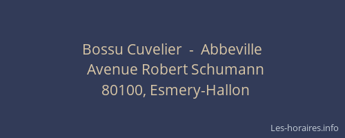 Bossu Cuvelier  -  Abbeville