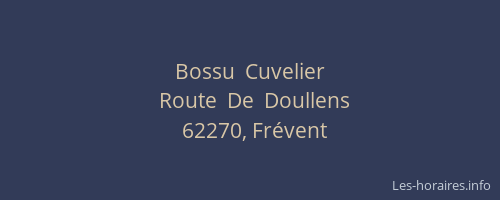 Bossu  Cuvelier