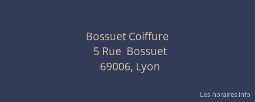 Bossuet Coiffure