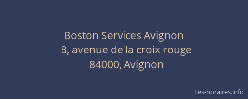 Boston Services Avignon