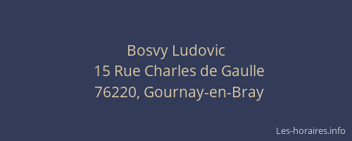 Bosvy Ludovic