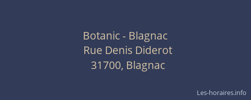 Botanic - Blagnac