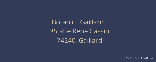 Botanic - Gaillard