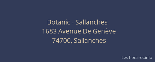 Botanic - Sallanches