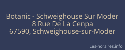 Botanic - Schweighouse Sur Moder