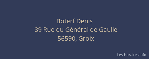 Boterf Denis