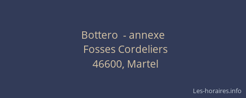 Bottero  - annexe