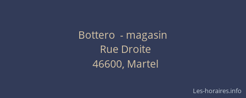 Bottero  - magasin