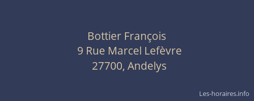 Bottier François
