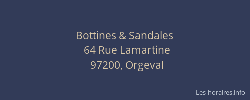 Bottines & Sandales