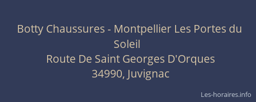 Botty Chaussures - Montpellier Les Portes du Soleil