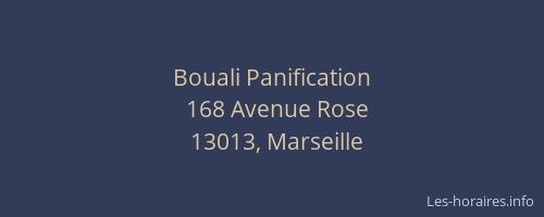 Bouali Panification