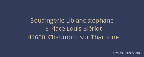 Boualngerie Liblanc stephane