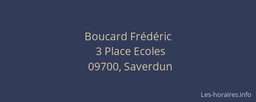 Boucard Frédéric