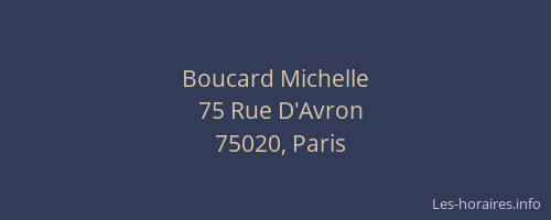 Boucard Michelle