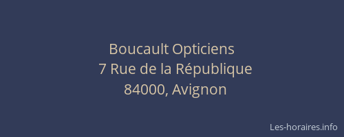 Boucault Opticiens