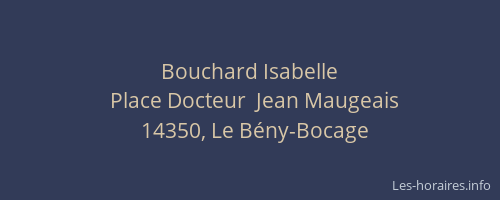 Bouchard Isabelle
