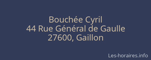 Bouchée Cyril