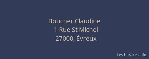 Boucher Claudine