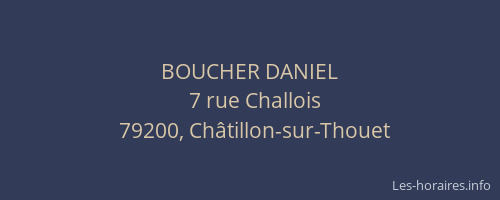 BOUCHER DANIEL