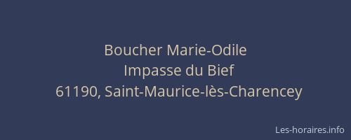 Boucher Marie-Odile