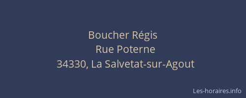 Boucher Régis