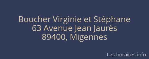 Boucher Virginie et Stéphane