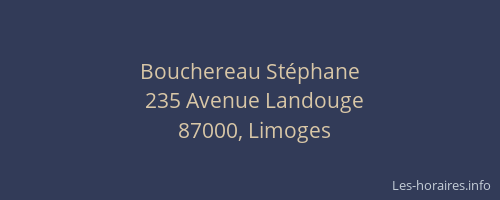 Bouchereau Stéphane