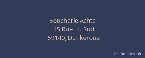 Boucherie Achte