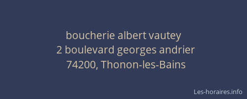 boucherie albert vautey