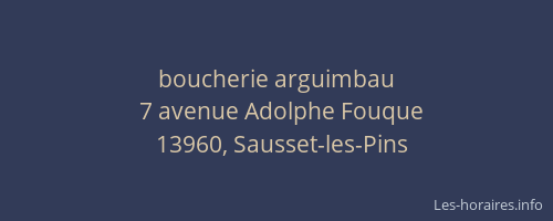 boucherie arguimbau