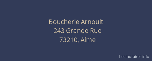 Boucherie Arnoult