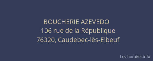 BOUCHERIE AZEVEDO