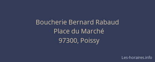 Boucherie Bernard Rabaud