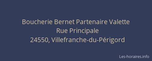 Boucherie Bernet Partenaire Valette