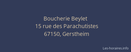 Boucherie Beylet