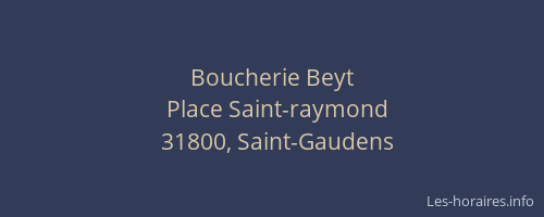 Boucherie Beyt