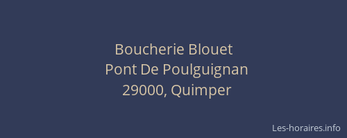 Boucherie Blouet