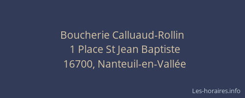 Boucherie Calluaud-Rollin