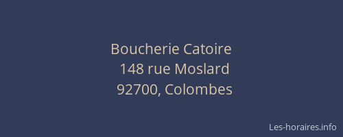 Boucherie Catoire