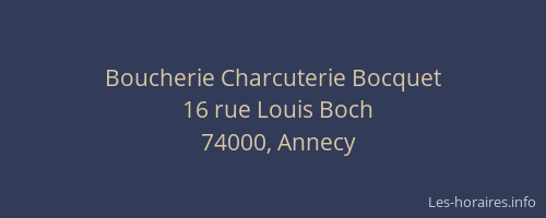Boucherie Charcuterie Bocquet