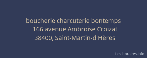 boucherie charcuterie bontemps